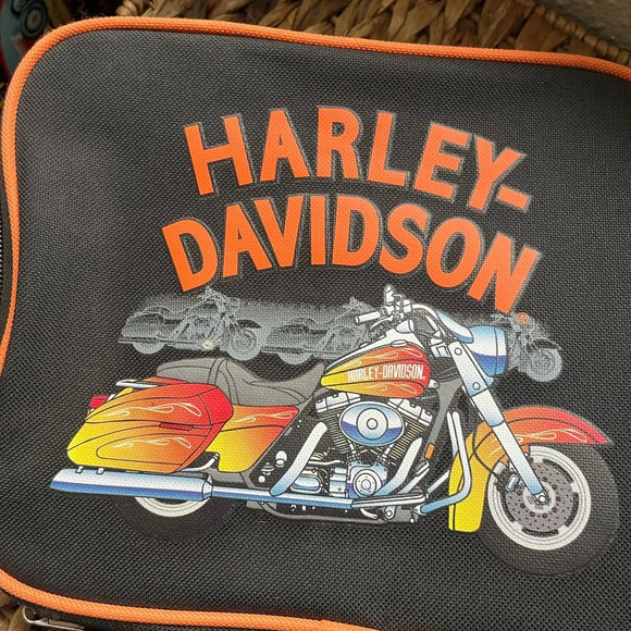 Harley Davidson Lunchbox perfect condition Biker logo canvas - Picture 5 of 5